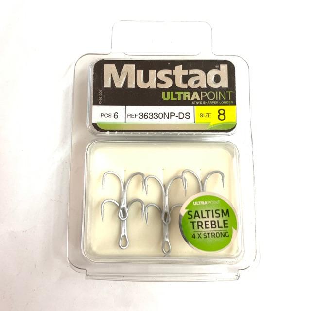Mustad 4X Extra Strong Saltwater Treble Hooks 36330NP-DS
