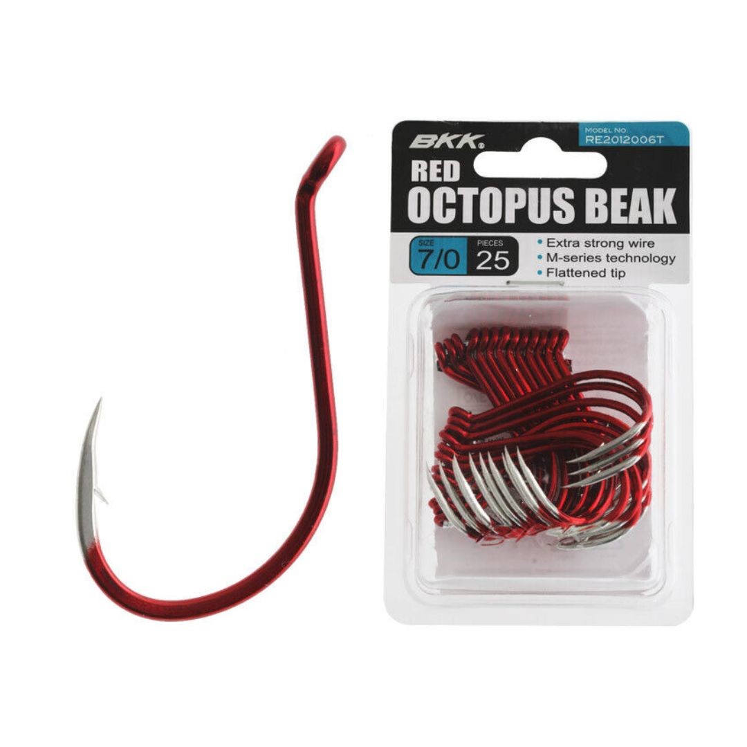 BKK Red Octopus Beak Hooks - The Bait Shop Gold Coast