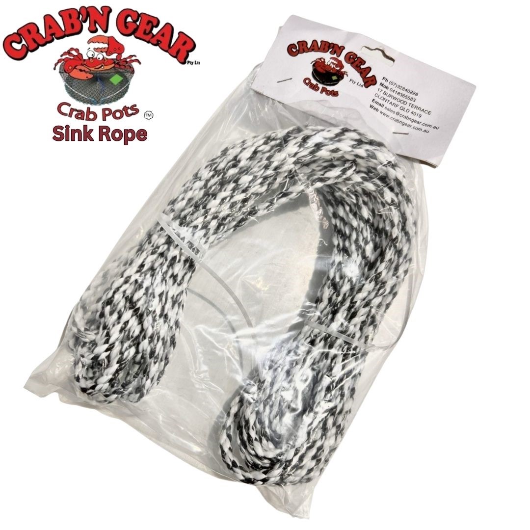 Crab'n Gear Sink Rope 10m - The Bait Shop Gold Coast