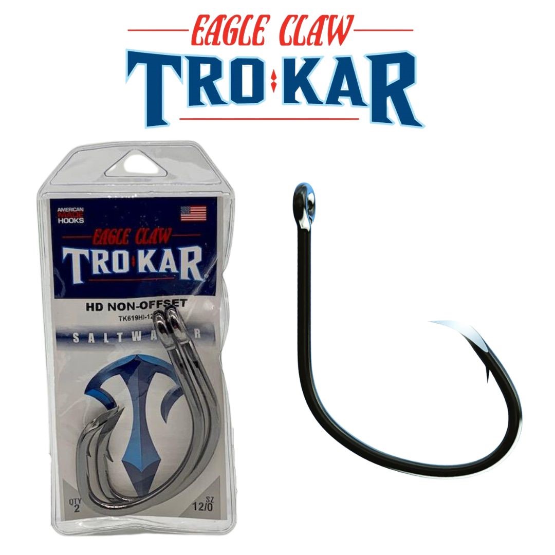 EAGLE CLAW TROKAR TK400 OCTOPUS HOOKS 11/pk- BLACK #6 