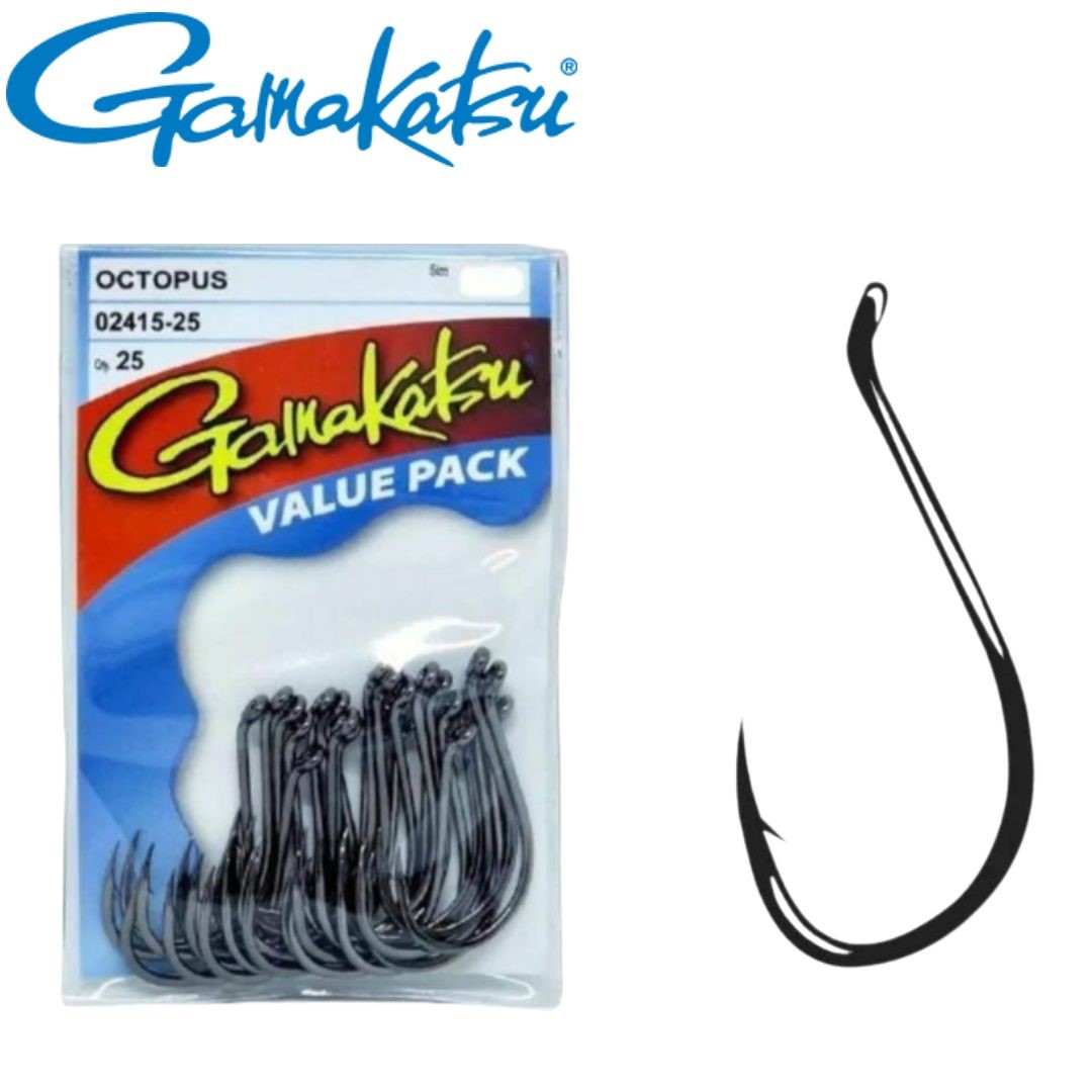 Gamakatsu Hooks Gamakatsu Octopus 25 Pack [Hook Size: 9/0]