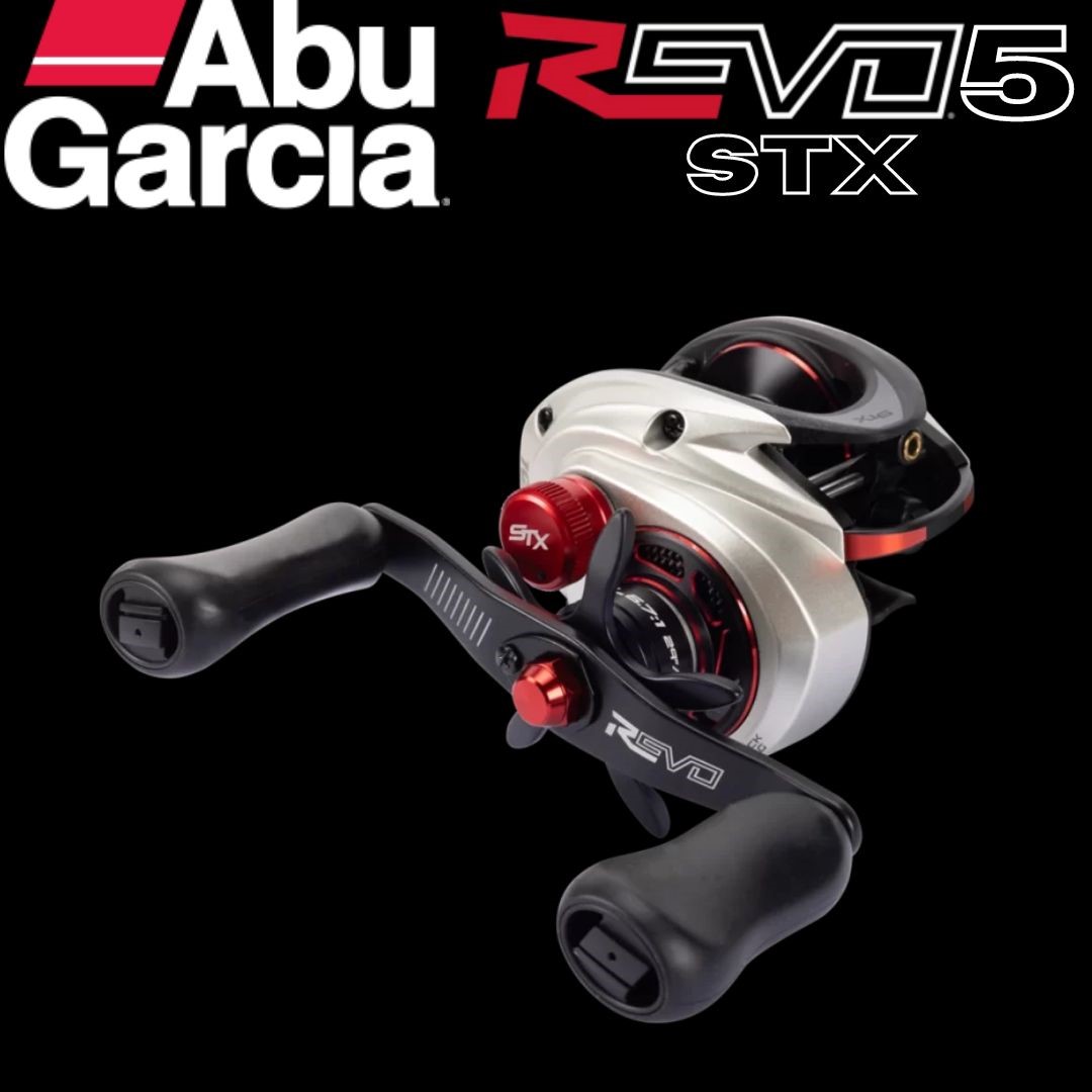 Abu Garcia Revo 5 STX Low Profile Baitcaster - The Bait Shop Gold