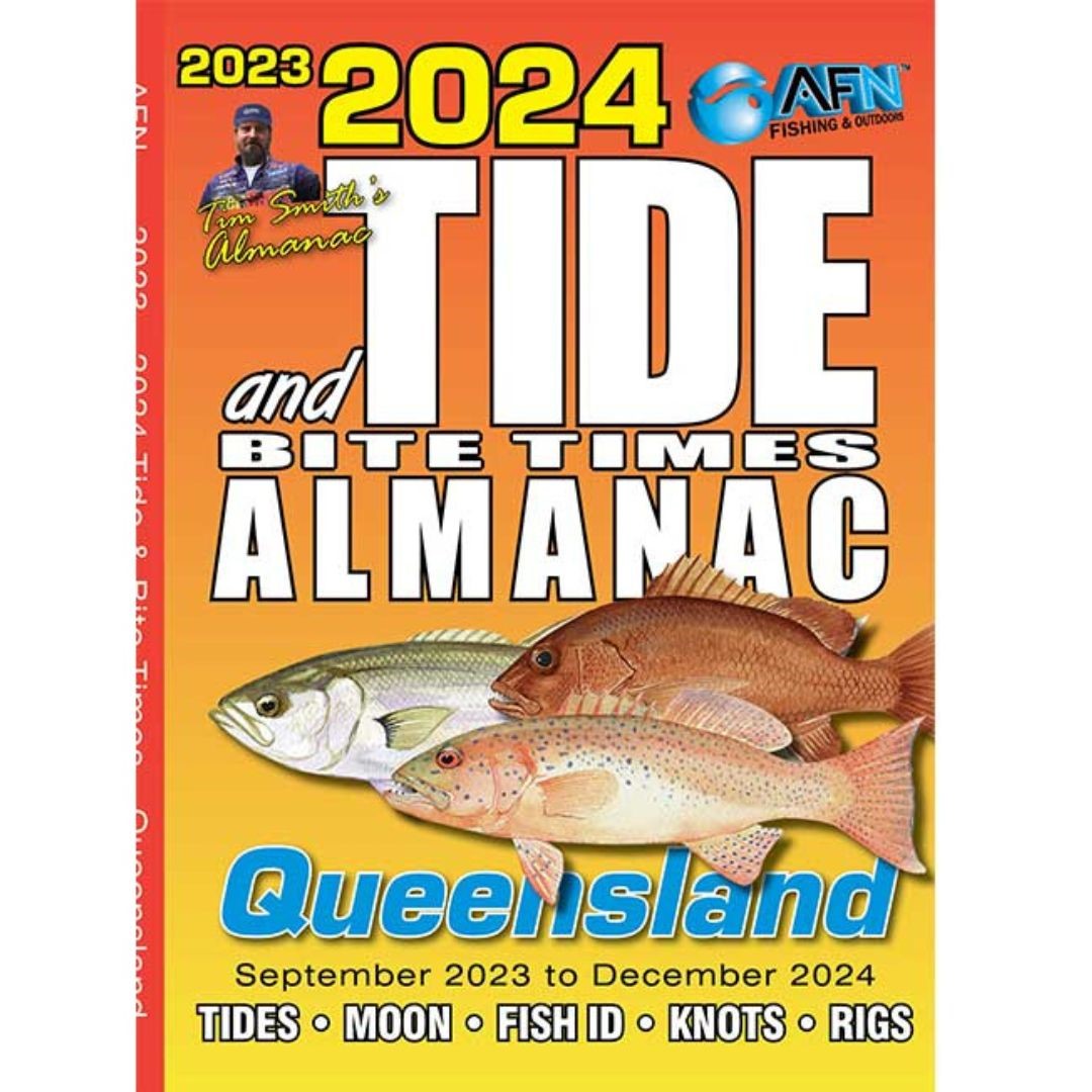 AFN 2024 QLD Tide Guide and Bite Times Almanac - The Bait Shop Gold Coast