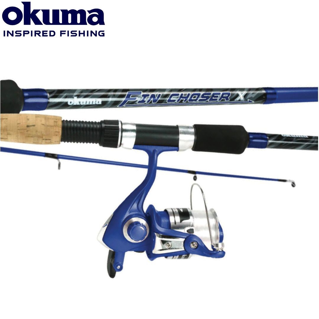 Okuma Fin-Chaser Spinning Combo 30 Reel Size, 1BB Bearings, 6'6