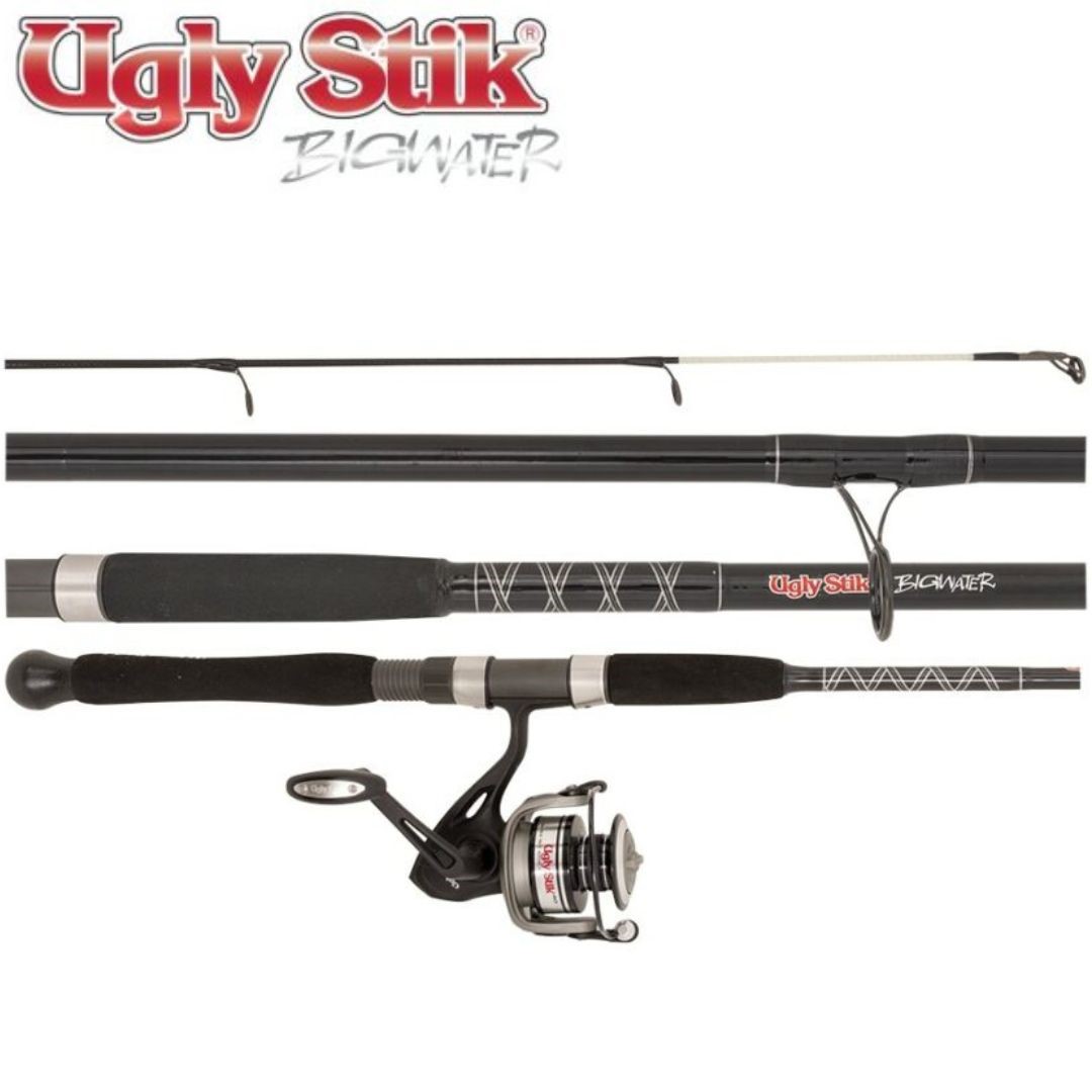 Ugly Stik Bigwater Rod & Reel Pre-Spooled Combo (Available in