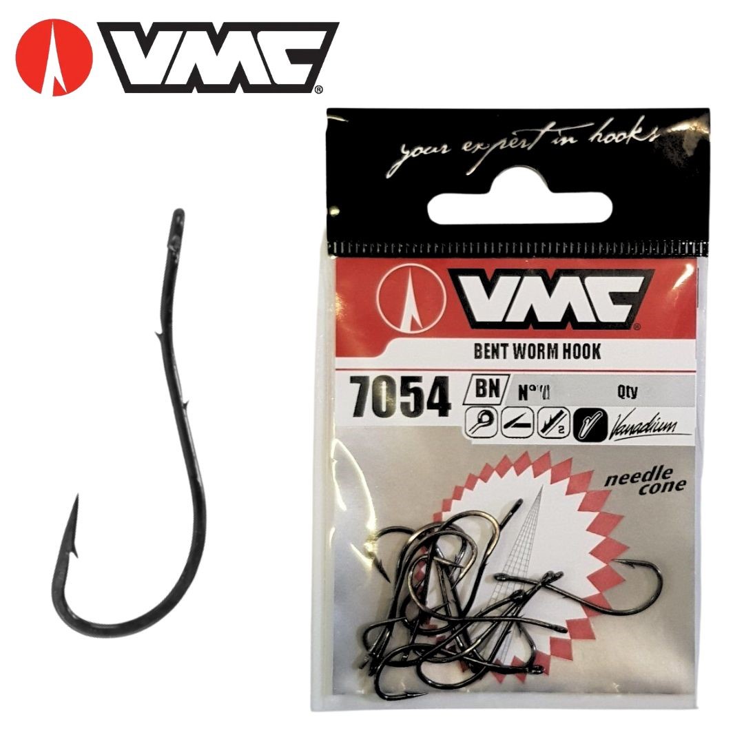 VMC 7054 Bent Worm Hooks - The Bait Shop Gold Coast