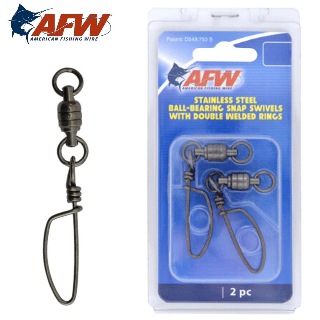 AFW Stainless Steel Ball Bearing Snap Swivels with Double Welded Rings -  The Bait Shop Gold Coast